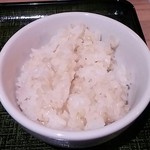175°DENO〜担担麺〜 - 小ごはん　玄米入りゆめぴりか