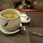 本家伴久 - 蒸し物「百合根蒸し鉢/菊花餡かけ」(2015.Nov)