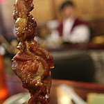 本家伴久 - 囲炉裏炭火焼「雉の味噌鵜焼き」(2015.Nov)