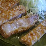 あぐー豚断面