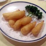 中国料理　三楽 - 小海老のてんぷら