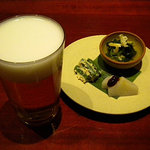 Kanzesui - ビールとお通し