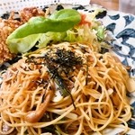 レストラン木木 - 木木セット＠山菜スパと唐揚げ