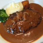 進々堂 三条河原町店 - ハンバーグステーキ