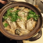 旬菜 おぐら家 - 牡蠣と生姜の炊き込みご飯