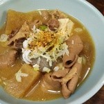 やきとり屯 - 2015.11.13もつ煮込み350円+税