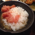 博多もつ鍋やまや エキマルシェ大阪店 - 4杯目はお茶漬けで。