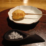 六雁 - 串揚げ　無花果