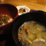 六雁 - 蕎麦の実入り　のっぺい汁