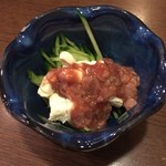 釣り魚の店舟武 - クリームチーズの酒盗のせ