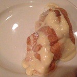 Morton's The Steakhouse - Grand Marnier Souffle already cut into half