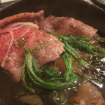 東條 - 春菊の歯応えもいいですね。