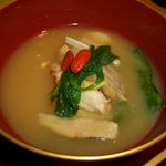 熊本城本丸御殿 - 「御汁」の「くしいと」 麦味噌仕立て