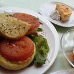 マウントフットフォレストカフェ - チーズパンケーキセット１，０８０円（税込）