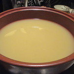 地鶏料理専門店 無玄 - 沸騰したスープ