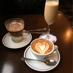 コーヒーハウス ニシヤ - コーヒーアフォガード、カフェラテジェケラード、カプチーノ とっても美味しい。