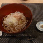 一游 - たっぷりいただいたあとの稲庭うどん。つるりといけます
