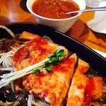 さんきち - ポーク生姜焼きにミニカレー