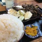 Marudori Hompo Tsutaya - 炙り親鳥定食。ご飯大盛り。