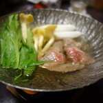 遊季の里 - 2015.11 鍋物：飛騨牛しゃぶしゃぶ