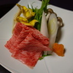 遊季の里 - 2015.11鍋物： 飛騨牛しゃぶしゃぶ