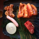 Sumibiyakinikunote - 鶏豚ロースランチ