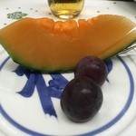 雨情の宿　新つた - デザートはメロン