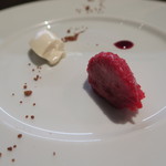 オステリア・オリエーラ - 27年11月　フランボワーズソルベ