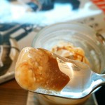 ユニフル コーヒー ボックス - しっかり、エスプレッソと一緒に食べてみると！！アイスは何処へ行ったのでしょう冷たいエスプレッソがそこに居ます。