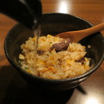 鉄板焼きgrow - 牛タンスモーク入りチャーハン