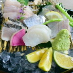 絶景レストラン うずの丘 - お造り盛り合わせは\1,500．相当リーゾナブルだ。