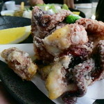 絶景レストラン うずの丘 - 蛸の唐揚も絶品、、プリプリの歯ごたえとジューシーな味わい。ビールが進む。