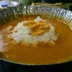 絶景レストラン うずの丘 - ご飯の上に雲丹を乗せても良し。。