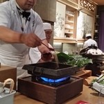 水源亭 - 軍鶏すき焼き