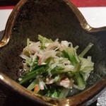 水源亭 - 水菜とかにののお浸し