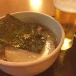 七福の湯 - ミニ塩ラーメン 330円
            極冷え生ビール 450円