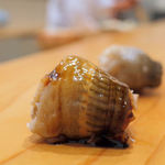 鮨竹 - 穴子（ツメ＋塩）/2015年11月