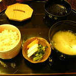 Kosen - かやく飯と鯛の味噌汁♪お腹いっぱいです～。