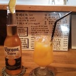 ブッダの休日 - コロナビールとマンゴージュース