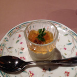 洋食ビストロ ドンピエールハート - サツマイモのムースとコンソメジュレ