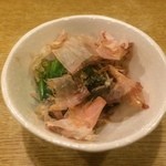 春のお店 - 付出し（法蓮草おひたし）