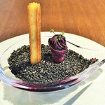 ル スプートニク - 薩摩芋のチュロスと紫芋のチュイル