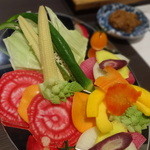 京松蘭はなれ - 箸休めに　色とりどりのお野菜