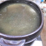 吾妻 - アジとサバでとった出汁はそのまま飲んでも美味しい