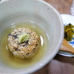 吾妻 - クロメ入り焼きおにぎりのお茶漬け