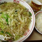 ラーメン王 後楽本舗  - タンメン定 650円也　今日はあっさりしたタイプ