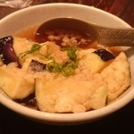 鳥名子 - ナスの揚げだし