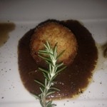 ダイニング カフェ ペチカ - 2015/11/23 ポテトとクリームのコロッケ　デミグラスソース添え