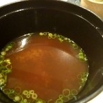 円山天ぷら　つかさ - 赤出汁