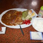 たぬき食堂 - カレーうどんライス